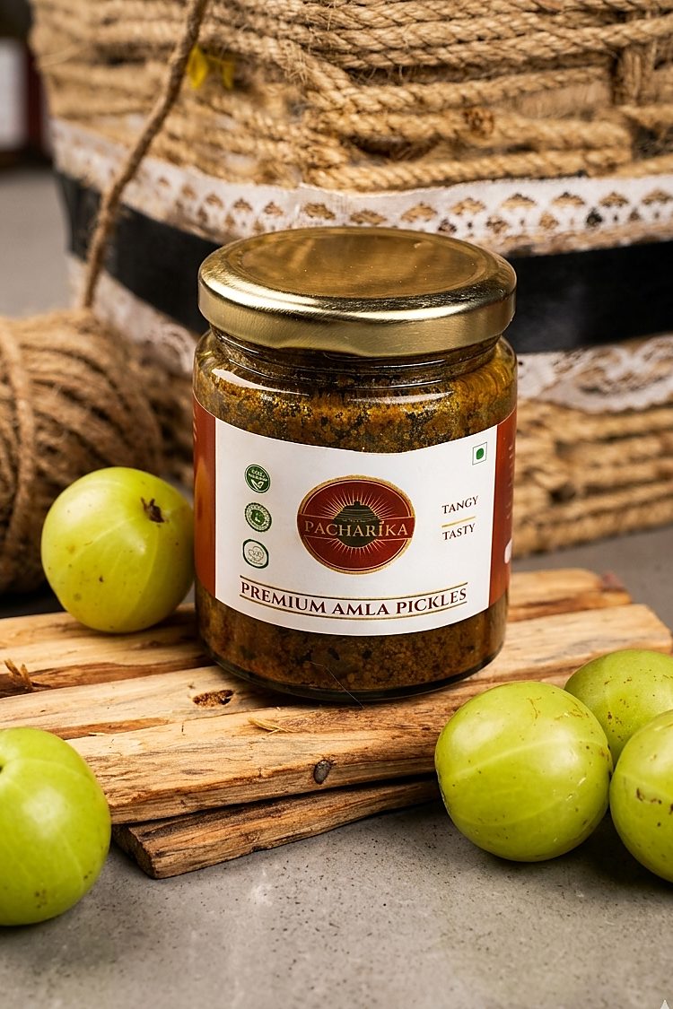Amla pickle jar sealed view