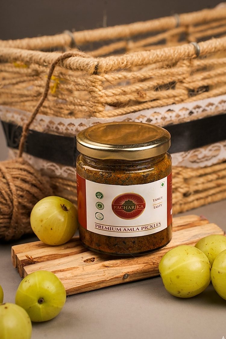 Open cap Amla pickle jar