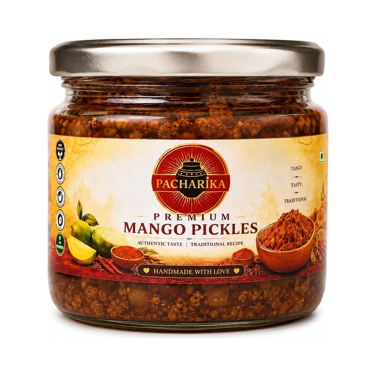 Pacharika pickle jar sealed and ready